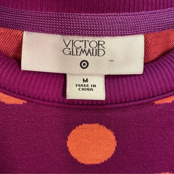 Victor Glemaud x Target Purple Pink Polka Dot Tunic Sweater Dress Size Medium - Picture 3 of 5